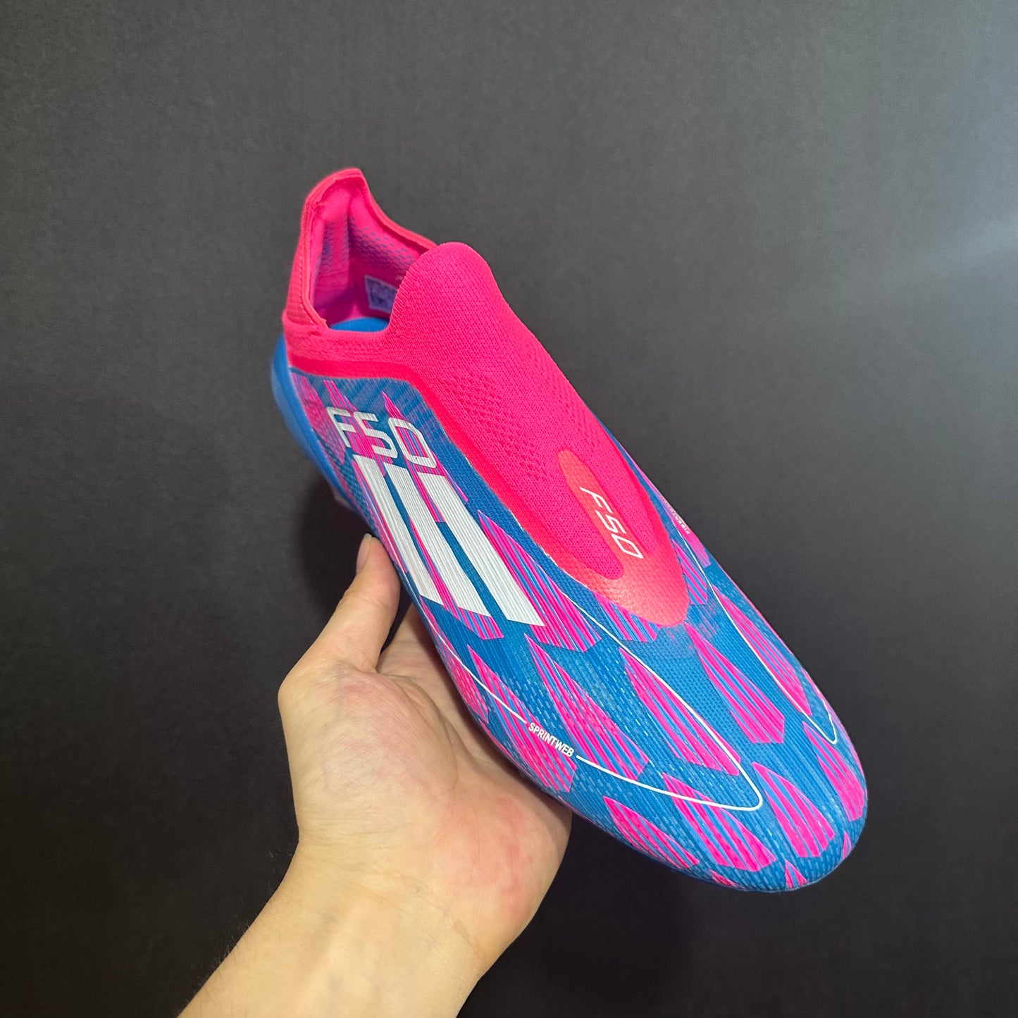 F50 ELITE FG PINK/BLUE/WHITE