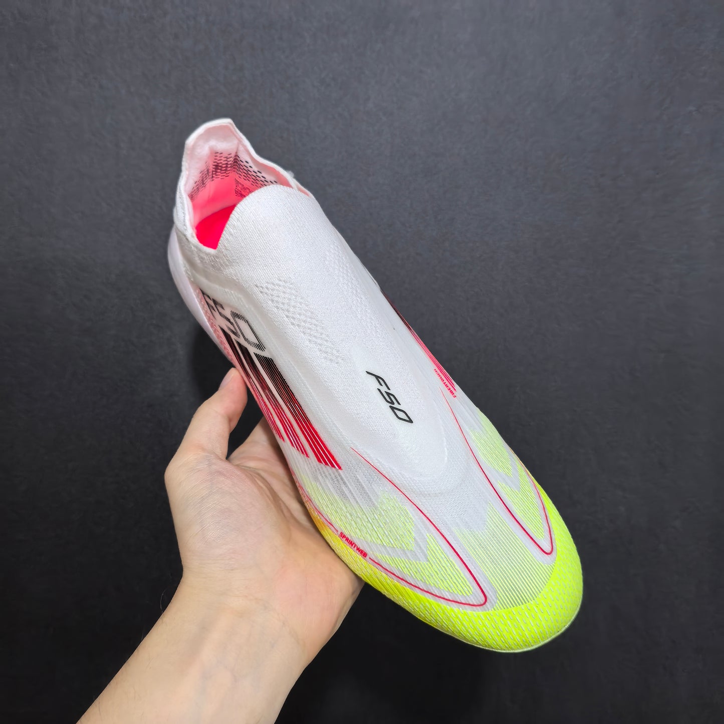 F50 ELITE FG WHITE/RED/YELLOW