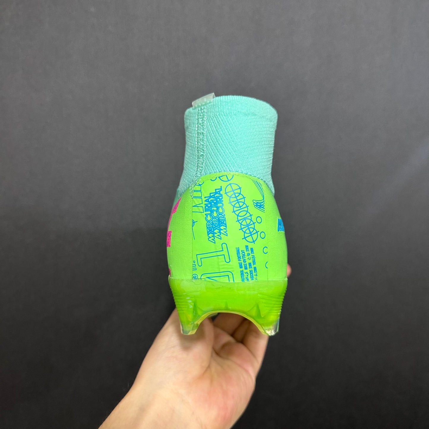 MERCURIAL SUPERFLY FG GREEN/AQUA/PINK